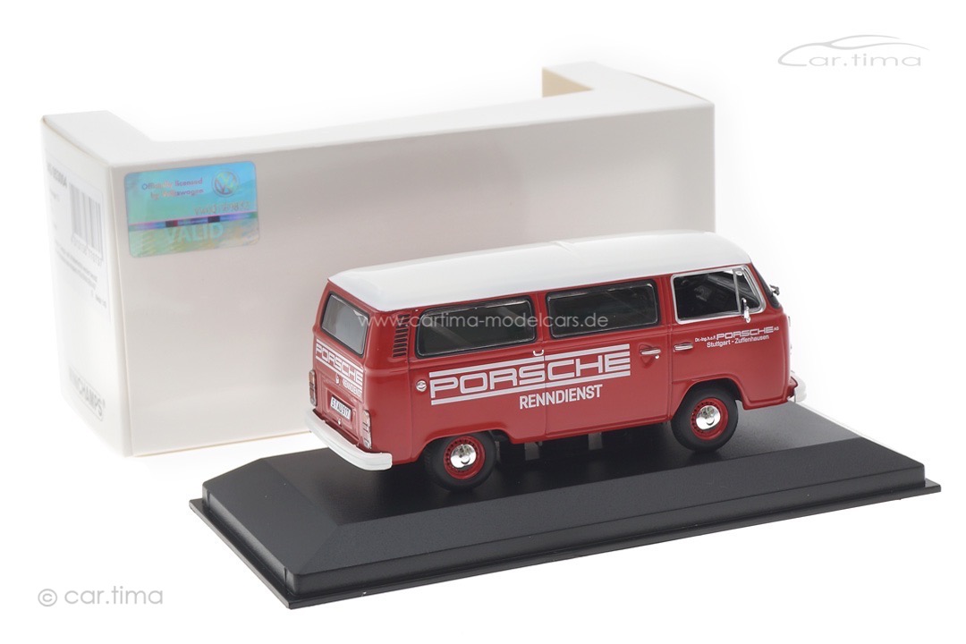 Volkswagen T2 Transporter Porsche Renndienst Minichamps 1:43 943053004