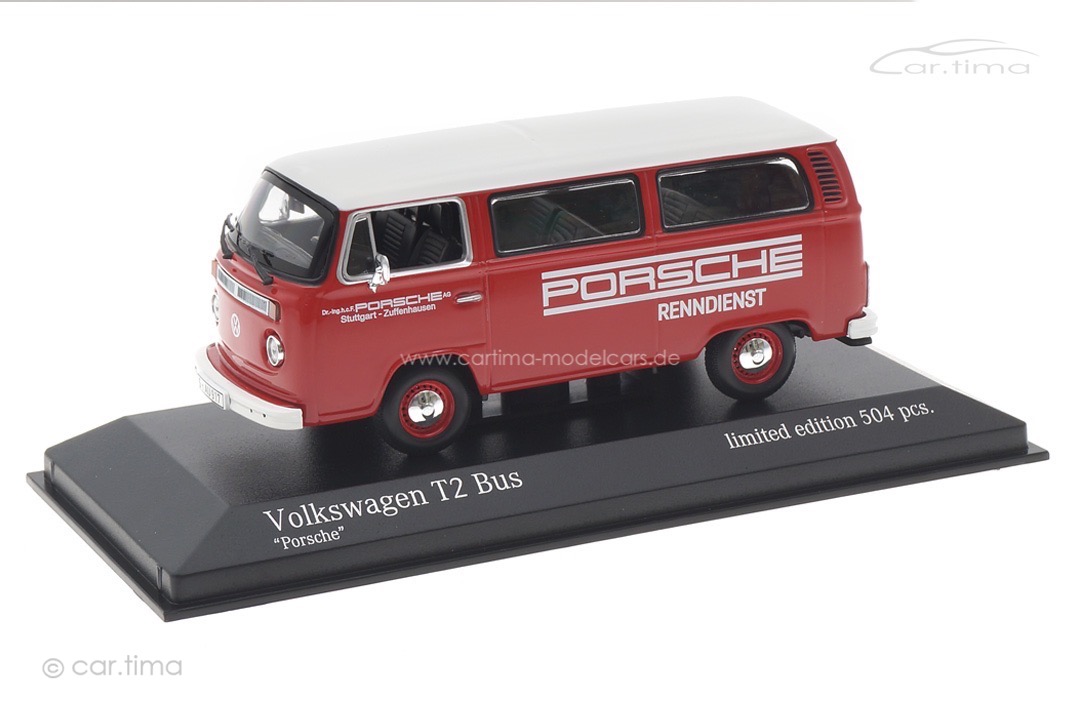 Volkswagen T2 Transporter Porsche Renndienst Minichamps 1:43 943053004