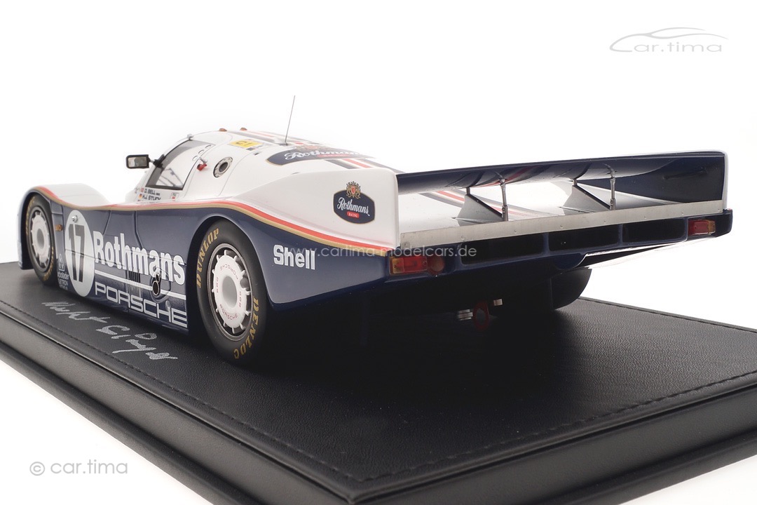 Porsche 962 Winner 24h Le Mans 1987 Originalsignatur Norbert Singer inkl. Vitrine Spark 1:18