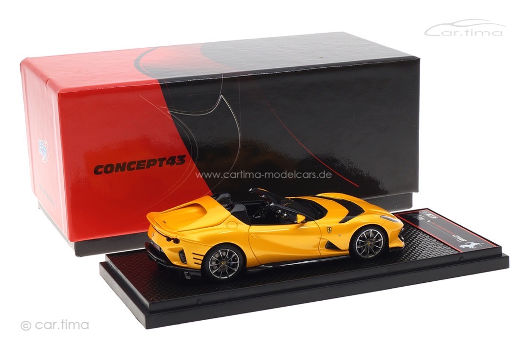 Ferrari 812 Competizione A Spider Giallo Tristrato BBR 1:43 BBRC263A