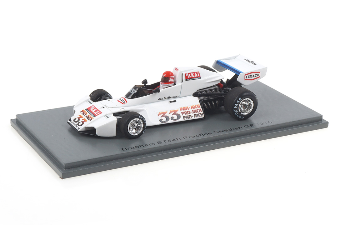 Brabham BT44B Practice Swedish GP 1976 Jac Nelleman Spark 1:43 S7095