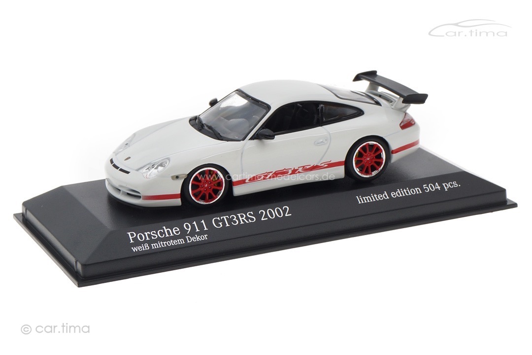 Porsche 911 (996) GT3 RS weiß/rot Minichamps 1:43 403062028