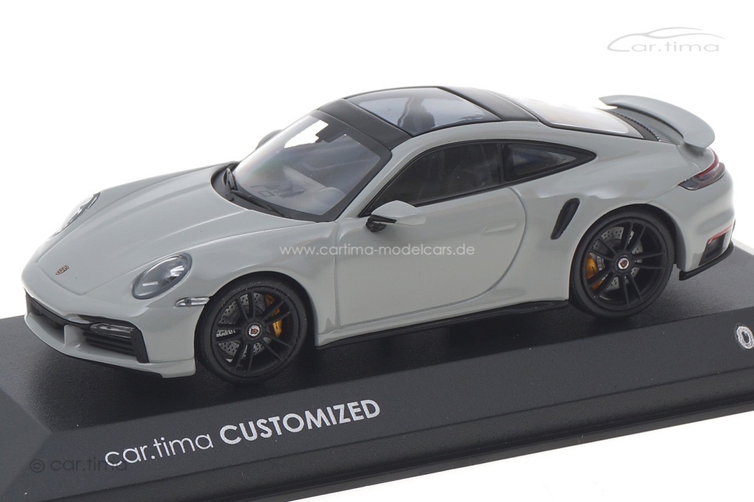 Porsche 911 (992) Turbo S Kreide/Rad schwarz Minichamps car.tima CUSTOMIZED CAC04321033