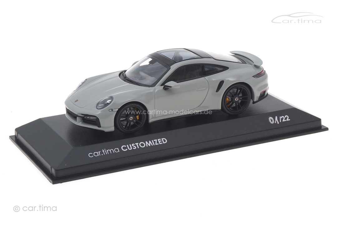 Porsche 911 (992) Turbo S Kreide/Rad schwarz Minichamps car.tima CUSTOMIZED CAC04321033